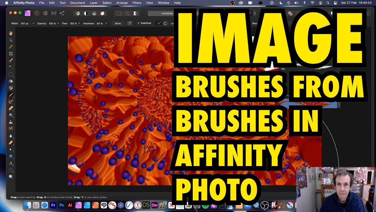 Create Brushes From Paint Strokes In Affinity Photo Tutorial How To