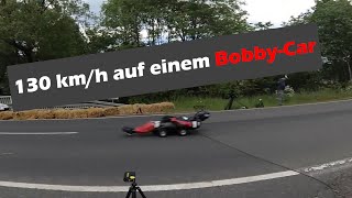 Bobby-Car Weltrekord: 130.72 km/h auf einem modif. Bobby-Car screenshot 4