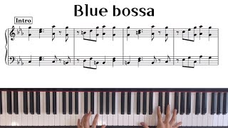 재즈피아노 Blue bossa solopiano 초쉬움