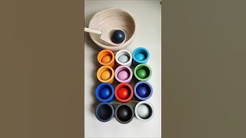 color sorting ASMR | so satisfying #shorts #satisfying #relaxing