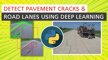 Using deep learning to detect pavement cracks and road lanes