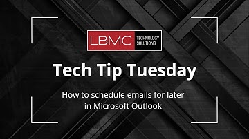 How to Schedule a Delayed Email in Outlook | Tech Tip Tuesday