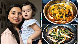 A day in my life| busy mom vlog| toddler vegetarian food #hindivlogs #swatidhunna