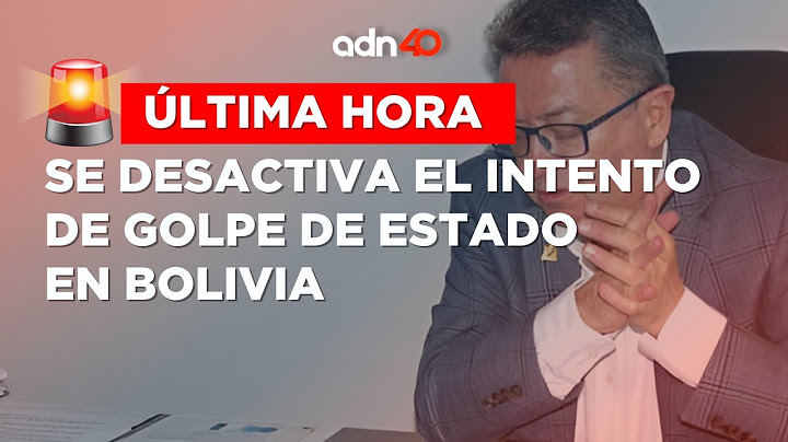🚨¡Última Hora! Intento de golpe de Estado en Bolivia se desactiva