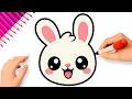 HOW TO DRAW A CUTE BUNNY FACE EASY????