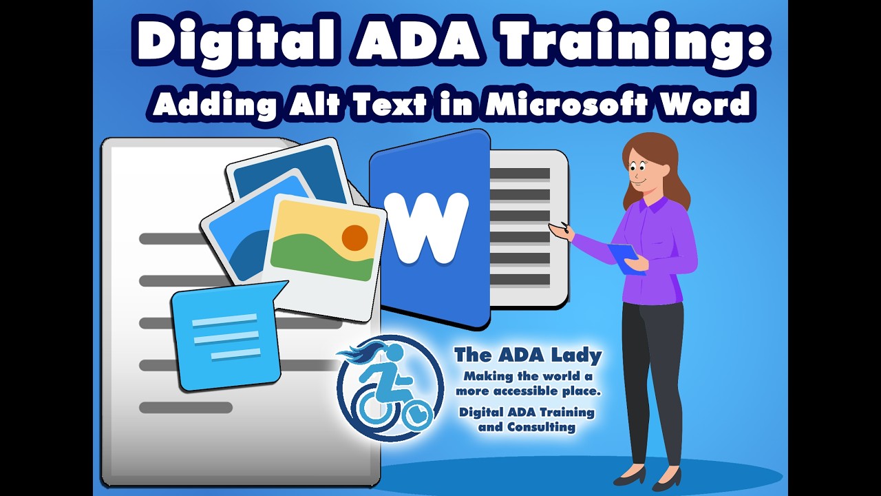 The ADA Lady Tutorial: Add Alt Text in Microsoft Word - YouTube