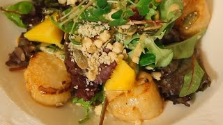 Салат с гребешком и манго. Рецепт от шеф-повара. Салат с гребешком и манго. Рецепт от шеф-повара.