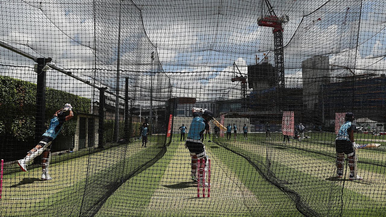 Rohit Sharma, Shubman Gill and Mayank Agarwal in the nets