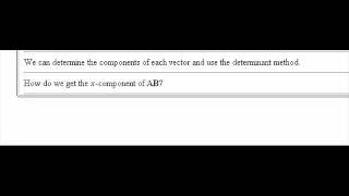 Orthogonal Vector to a Plane