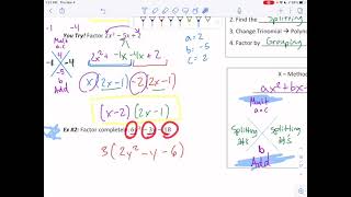 Ch 8 6 Factoring Trinomials