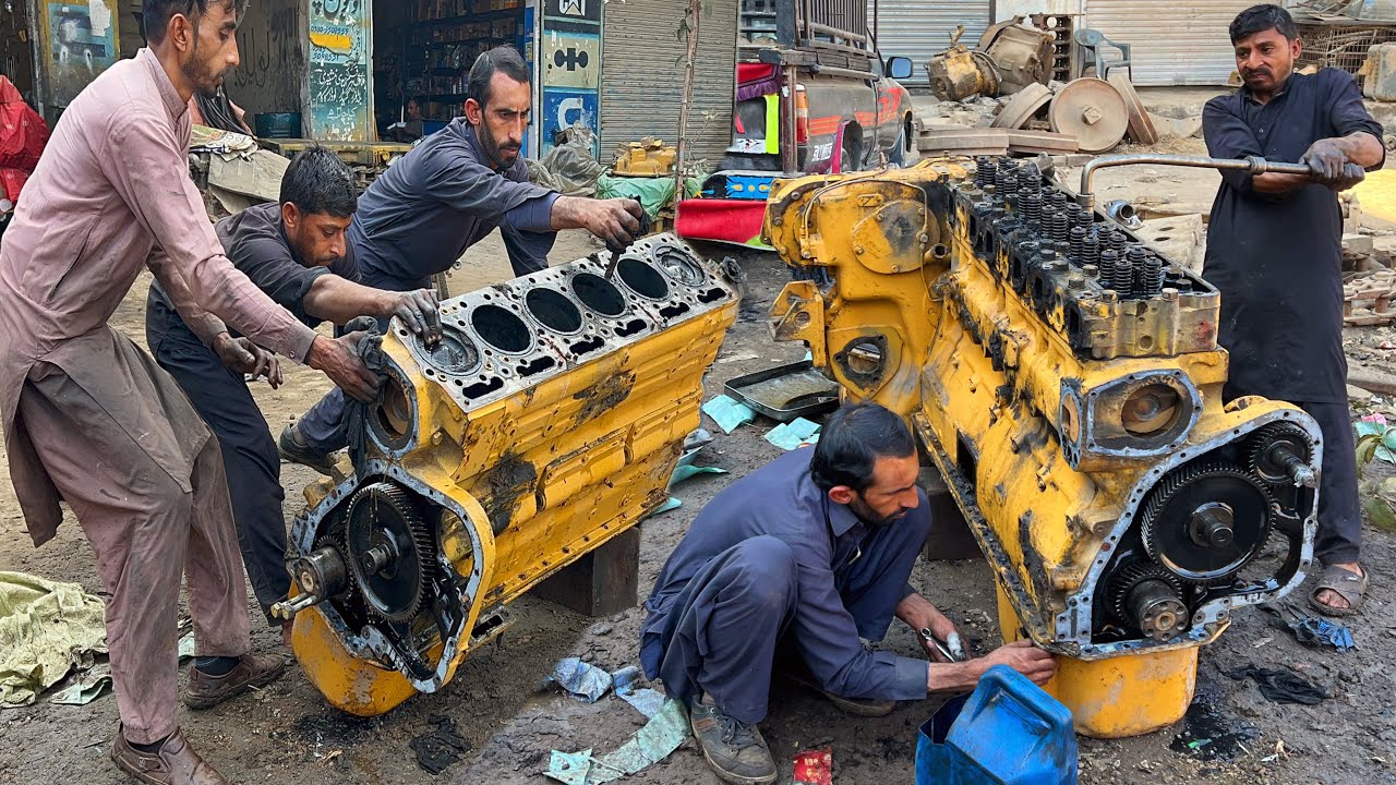 Komatsu Dozer Engine Overheated & Broke! Expert Mechanics’ Incredible Repairing Process