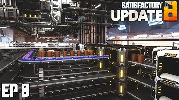 Building Encased Beams & More Lighting | Satisfactory U8 - Ep 8