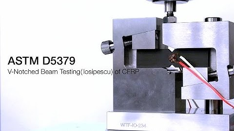 ASTM D5379 V-Notched Beam Testing (losipescu) of CFRP