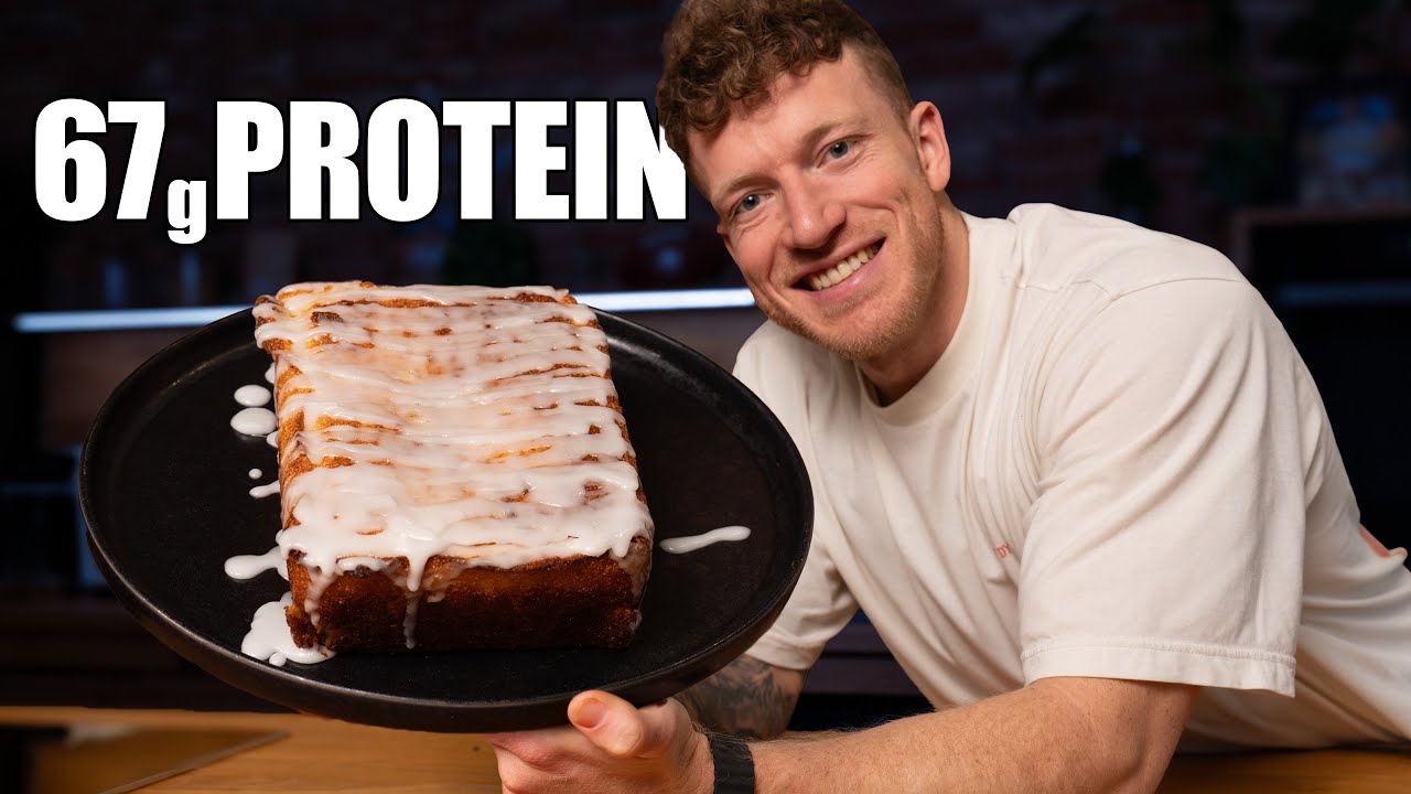 Schneller Zitronenkuchen mit 67g Protein (in unter 5 Min)