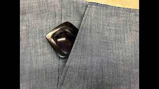 Bespoke Tailoring 36 Trousers Part 3 The Side Slant Pocket
