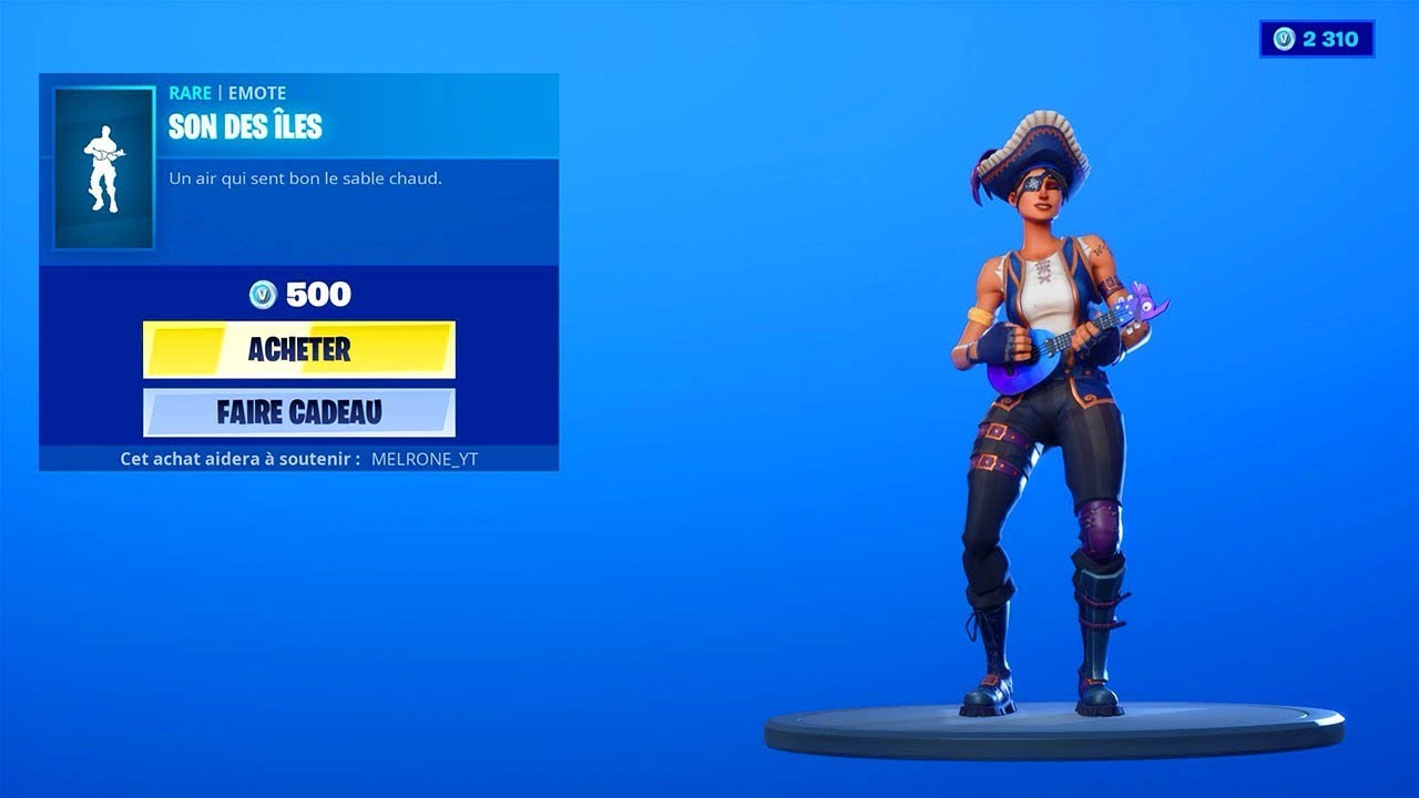 FORTNITE: NEW EMOTE - SON DES ÎLES (Nouvelle Danse)