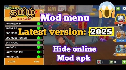 hide online latest version 4.9.40 mod menu apk in Tamil no password