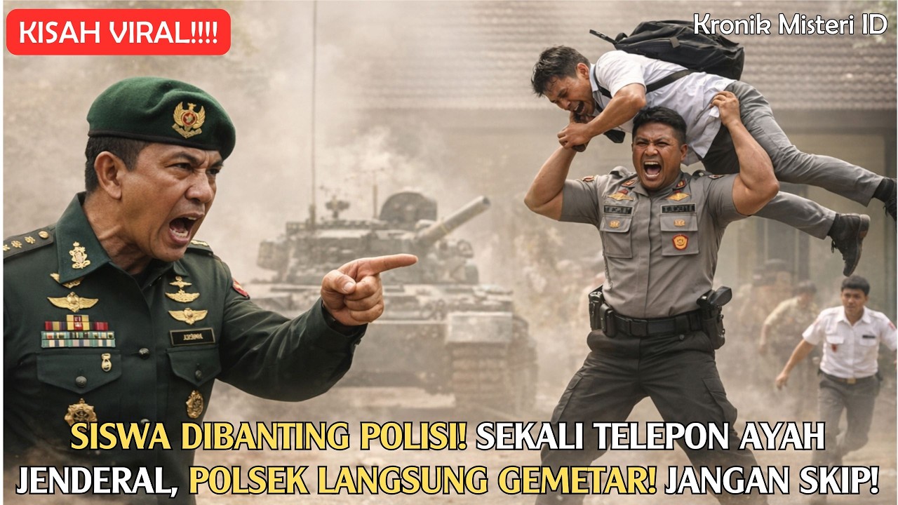 Jangan Skip! Polisi Banting Siswa—Saat Ayahnya Jenderal, Kantor Polsek Gemetar! Kronik Misteri ID