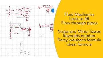 Fluid Mechanics | L48 | Flow through pipes | Major and minor losses |Darcy formula | GATE, ESE
