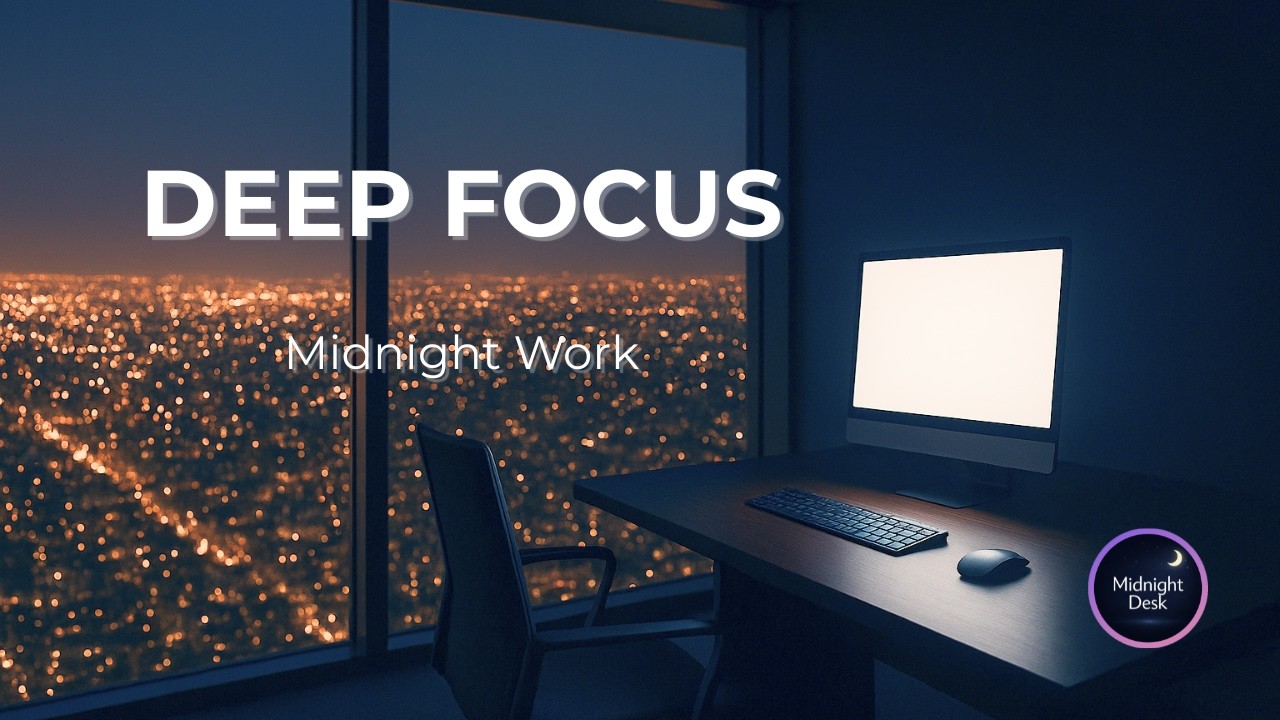 Deep Focus Music for Work | Skyline Focus – High-Rise Midnight Ambient (1 Hour)[Vol.108]