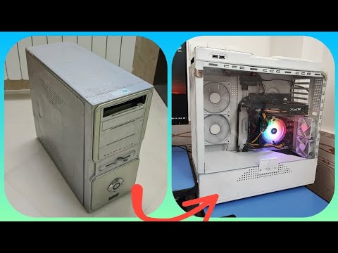 MODDING pc.🤝. Making a new case using an old computer case. # ...