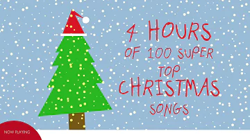 4 Ώρες Χριστουγεννιάτικα τραγούδια (100 Super top christmas songs//Compilation//Official Audio)