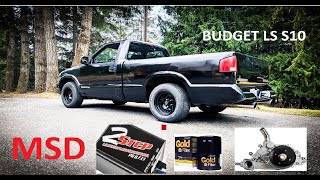 Budget LS Swap S10 - MSD 2-STEP, Maintenance, Water Pump and Cheap Radio Upgrade.