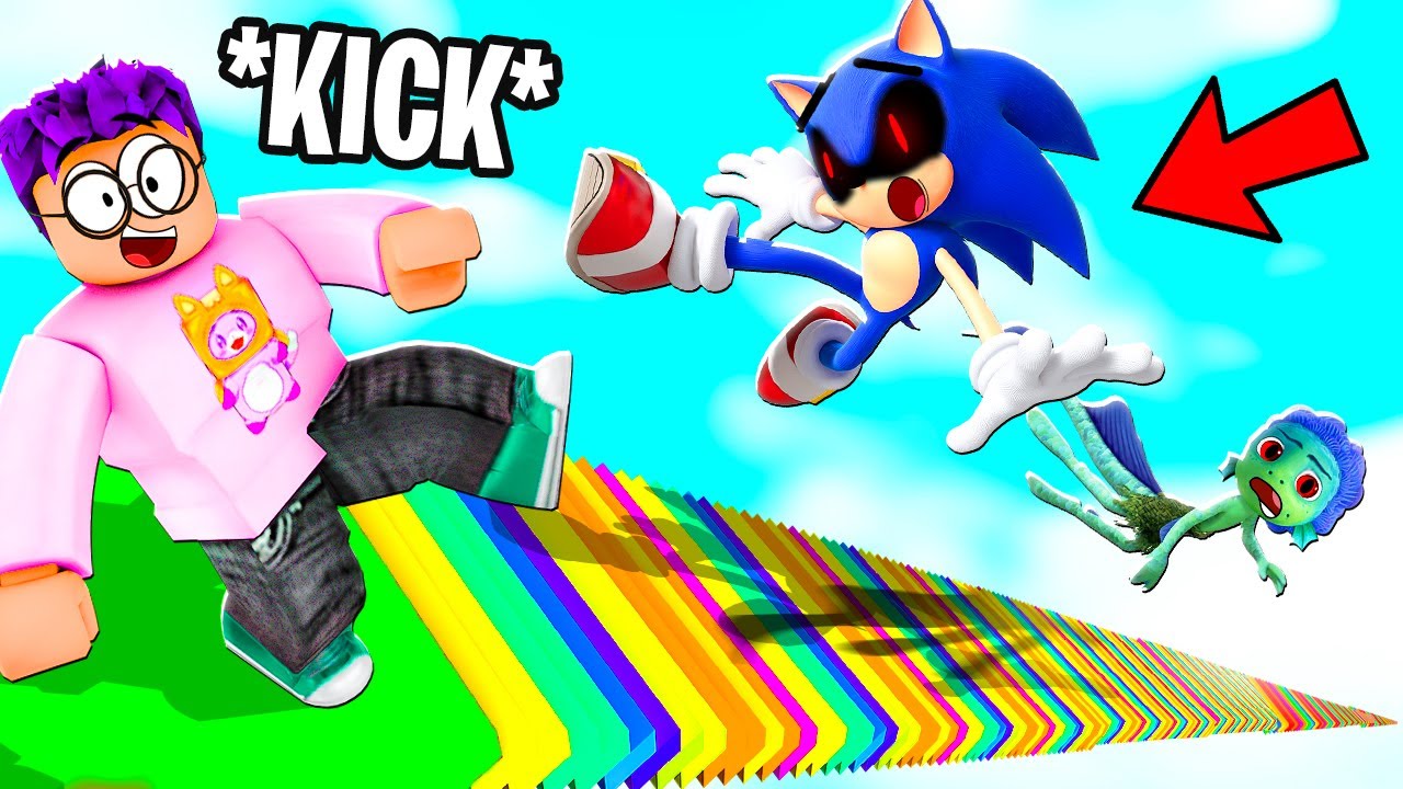 Can LANKYBOX Climb 1000 STAIRS In ROBLOX?! (IMPOSSIBLE!)