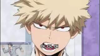 Oi, Oi, Oi - Bakugou Romaji and English lyrics on screen (My Hero Academia)