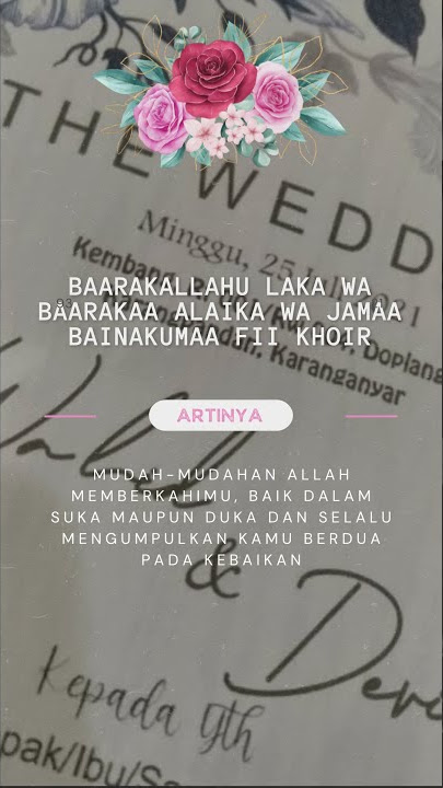 STORY WA/ DOA UNTUK MENIKAH