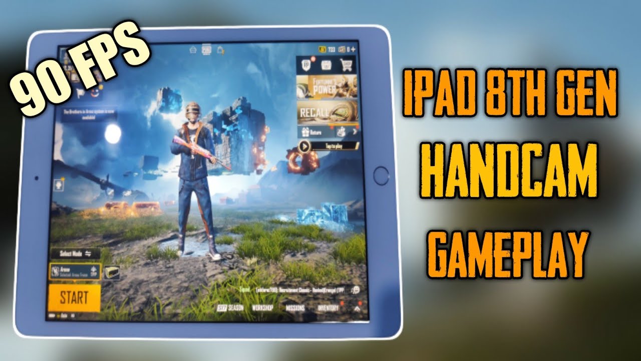 IPAD 8TH GEN PUBG HANDCAM GAMEPLAY WITH 90 FPS | pubg test ipad 8th gen