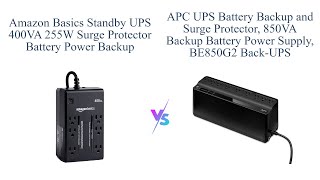 Amazon Basics Standby UPS 400VA vs APC 850VA - Product Comparison 📦⚡