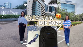 "Unboxing My HCL Welcome Kit 2025 🎁 | First Job as a Software Engineer”💻