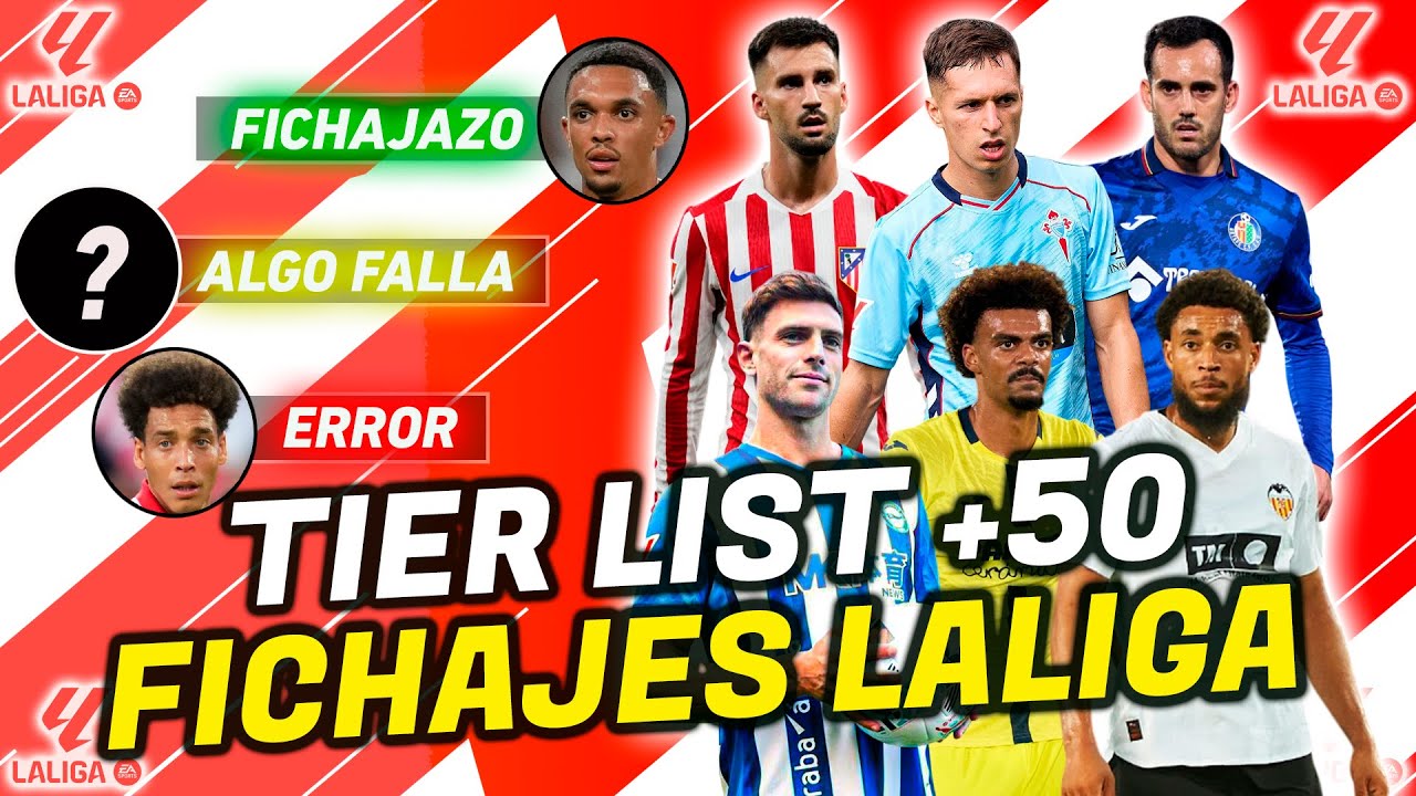 LOS FICHAJES MÁS IMPORTANTES DE LALIGA 2025/26 en un TIER LIST - YouTube