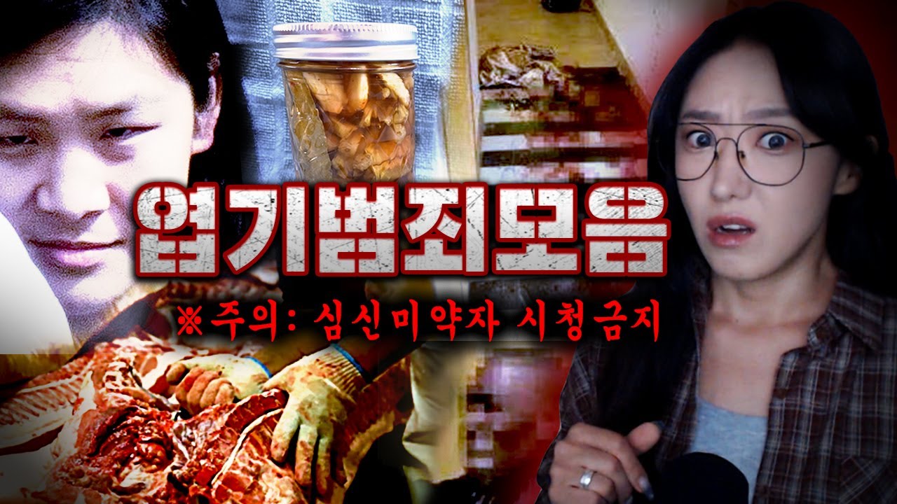 엽기란 단어가 점점 무뎌지는 요즘..온몸이 떨릴만큼 기괴한 범죄사건 3시간 모음집