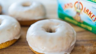 GLAZED PUMPKIN SPICE DOUGHNUTS RECIPE - FIFTEEN SPATULAS