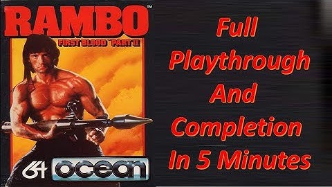 Commodore 64 : Rambo First Blood Part II Full Playthrough