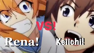 Higurashi no naku koro ni Gou Edit | Rena Vs Keiichi