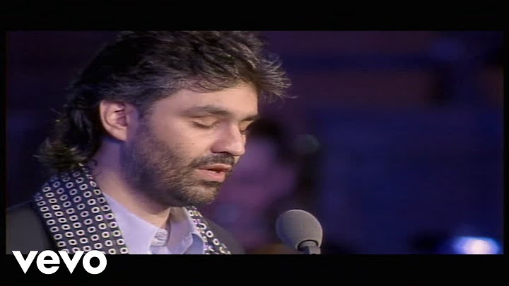 Andrea Bocelli - Con Te Partirò / Time To Say Goodbye (Live From Piazza Dei Cavalieri, Italy / 1997)