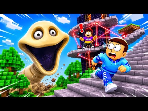 Roblox Climb Scary Worm Tower - Chapter 3 | Shiva and Kanzo Gameplay