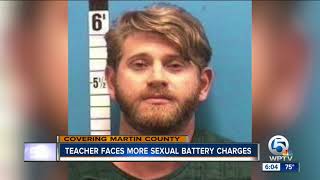 Teacher faces more sexual battery charges