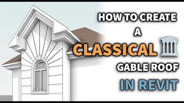 How to Create a Classical Gable Roof Design in Autodesk Revit/ Gable Roof