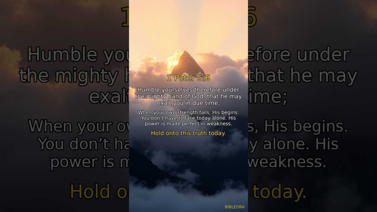 God's Word: 1 Peter 5:6 | Strength