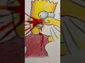 Simpsons. Lisa knocks Bart&rsquo;s teeth out. #simpsonsshorts #artist #art #artdaily #simpsons #art