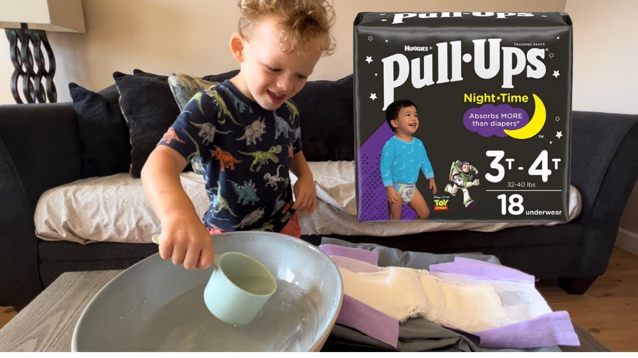 How Absorbent Are Huggies NightTime Pullups? YouTube