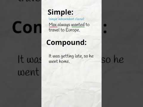 Vídeo: Són exemples d'oracions complexes compostes?