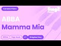 ABBA - Mamma Mia (Karaoke Piano)