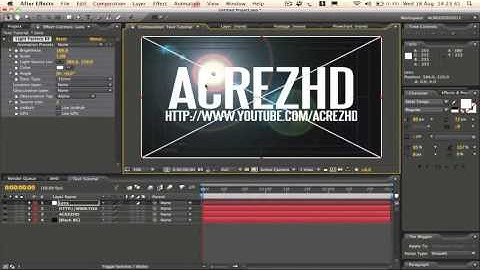 After Effects Tutorial  Basic Text   Knoll Light Factory Animation  Part 1  by AcrezHD