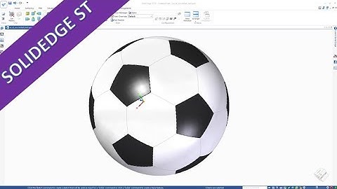 Soccerball - Fussball - "Speedball" - SolidEdge ST 10 Training - Surfaces