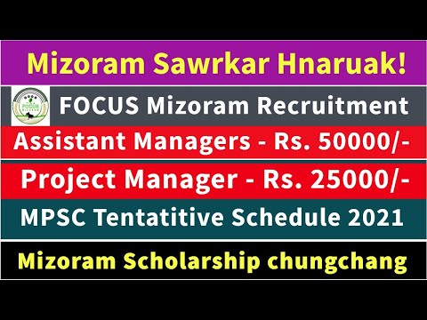 Hnaruak! Focus Mizoram hnuaia hnaruakte | Mizoram Scholarship dil theih chungchang | Bihchianna